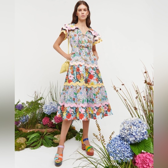 CeliaB/.OLAV.FLORAL.MIDI.DRESS - Picture 3 of 12